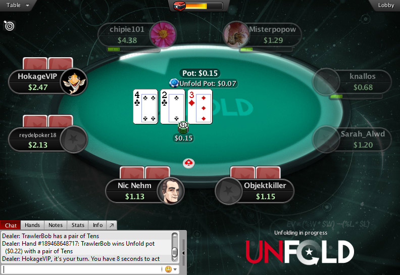 Unfold Hold'em tại PokerStars là gì